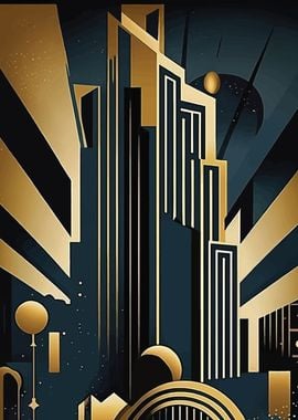 Art Deco Cityscape