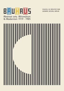 Bauhaus Minimalist Art Print