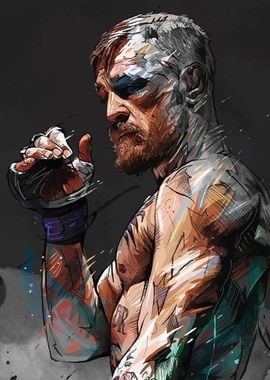 Conor McGregor MMA Portrait