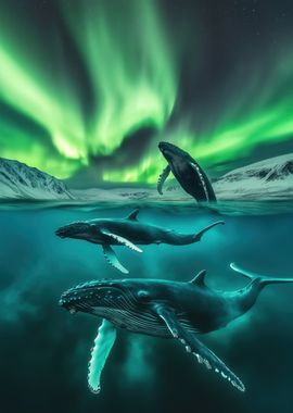 Humpback Whales &amp; Aurora Borealis