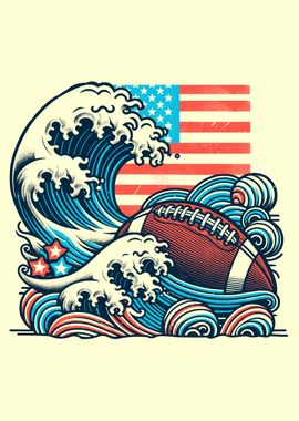 American Football Wave