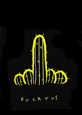 Cactus Middle Finger