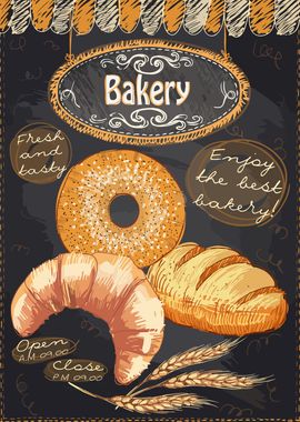 Bakery Chalkboard love