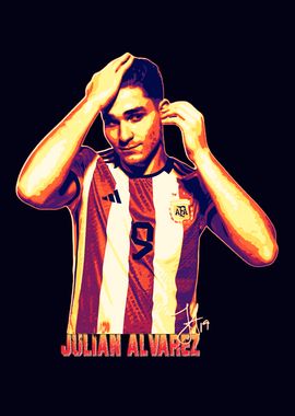 Julian Alvarez Football Art