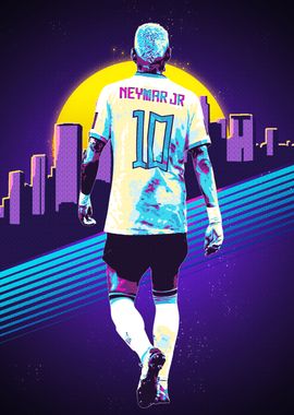 Neymar Jr. Retro Art