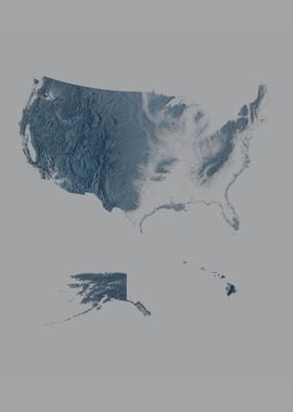 United States Relief Map