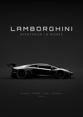 Black 2011 Lamborghini Aventador LB WORKS Limited - Specs