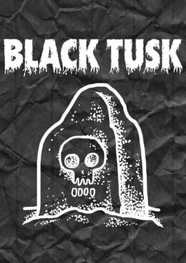 Black Tusk Skull Graphic