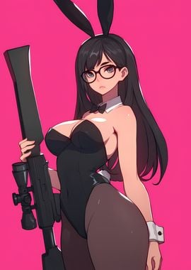 Sniper Rifle Bunny Girl