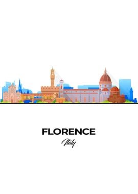 Florence Skyline Illustration