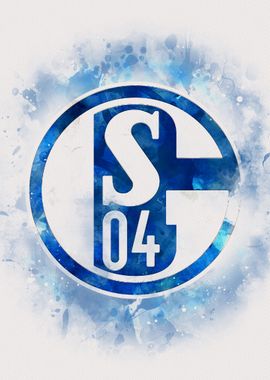 Schalke 04 Logo Watercolor