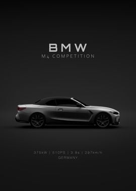 1332 BMW M4 Convertible 2025 - G83 Grey - Specs