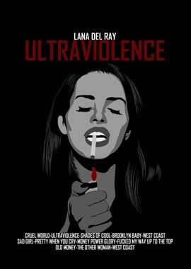 Lana Del Rey Ultraviolence Poster