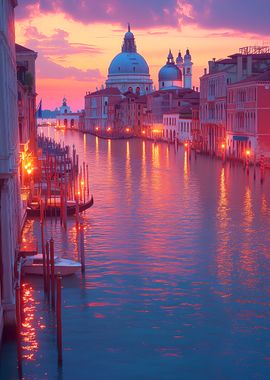 Venice Canal Sunset