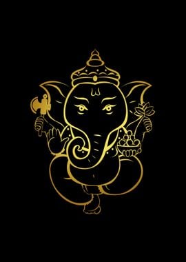 Ganesha Outline