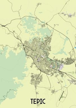 Tepic City Map