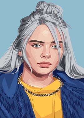 Billie Eilish Digital Portrait