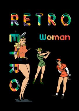 Retro Woman Poster