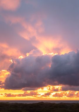 Sunset Sky with Clouds