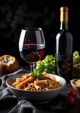 Pasta with Red Wine