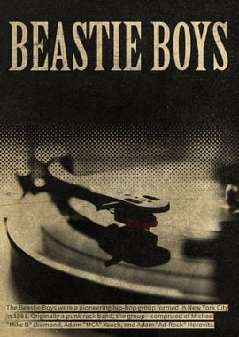 Beastie Boys Vintage Poster