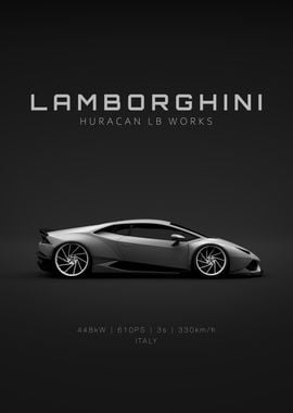 2015 Lamborghini Huracan LB Works - Grey - Specs