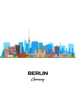 Berlin Skyline Illustration