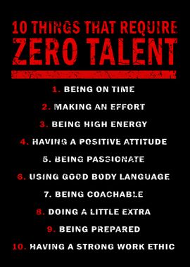 10 Things That Require Zero Talent