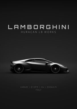 2015 Lamborghini Huracan LB Works - Black - Specs