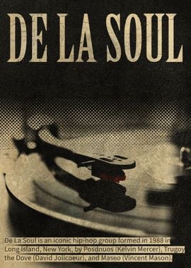 De La Soul Vinyl Poster