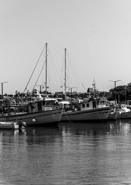 Fishing Boats at Harbor