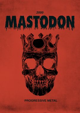 Mastodon 2000 Skull Poster