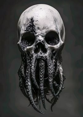 Skull with Tentacles