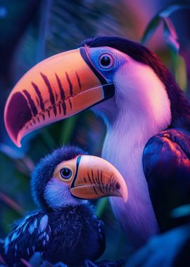 Toucan and Chick