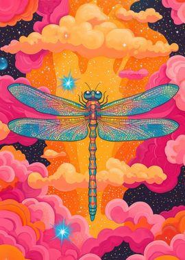 Psychedelic Dragonfly