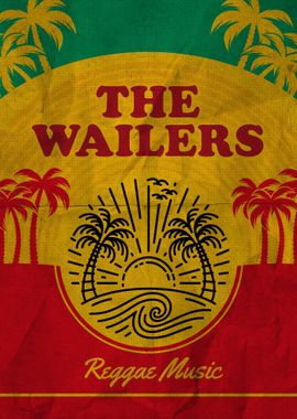 The Wailers Reggae Music Poster