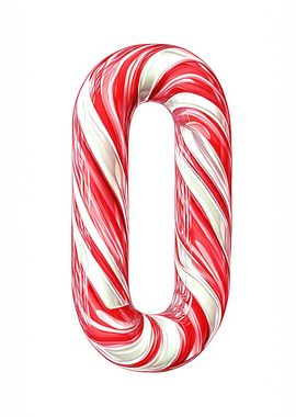 Advent Calendar Candy Cane Number 0