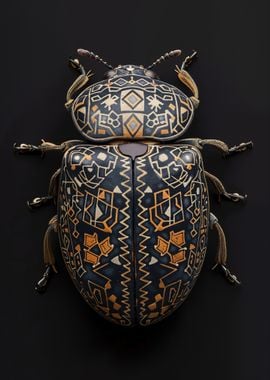 Geometric Beetle Art