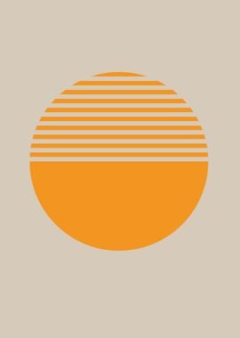 Minimalist Sun Art Print