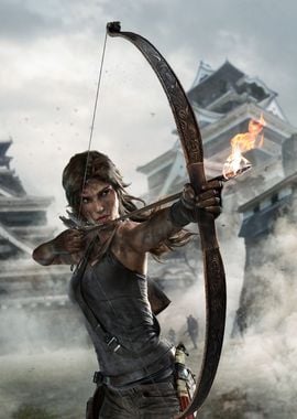 Lara Croft with Bow and Arrow