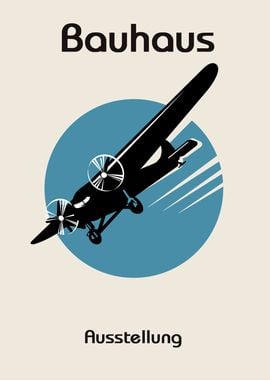 Bauhaus Airplane Poster