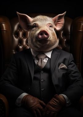 Pig in Suit