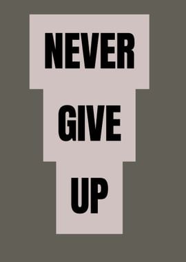 Never Give Up Poster