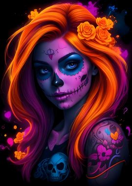 Day of the Dead Skull Girl