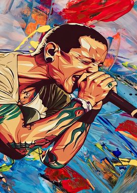 Chester Bennington Art Print