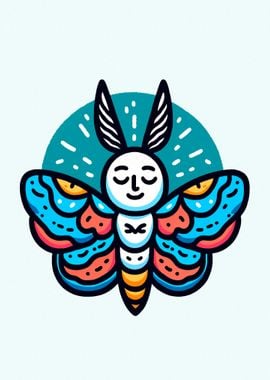 Peaceful Butterfly Illustration