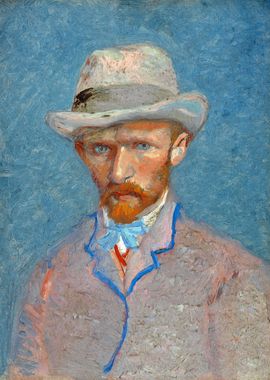 Self-Portrait with Grey Hat