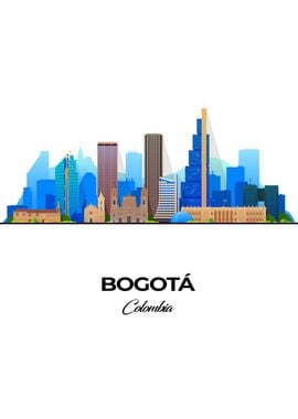 Bogota Skyline Illustration