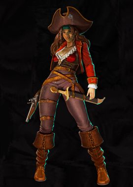 Female Pirate Illustration