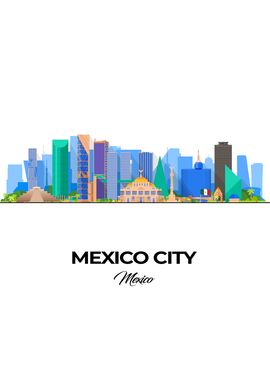 Mexico City Skyline